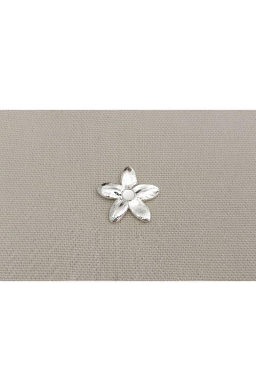 pendentif fleur de tiaré avec cabochon 4 mm