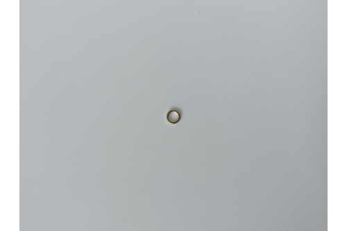 Cercle épais soudé doré 6x1 mm