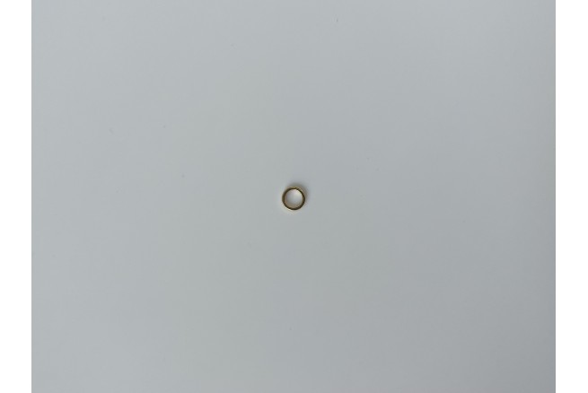 Cercle épais soudé doré 6x1 mm