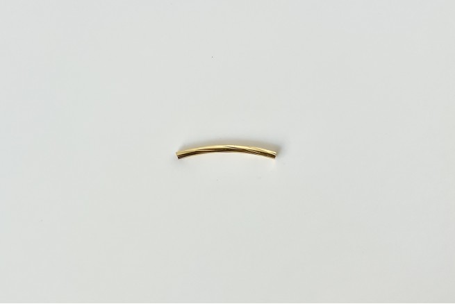 Tube strié doré 25x2 mm