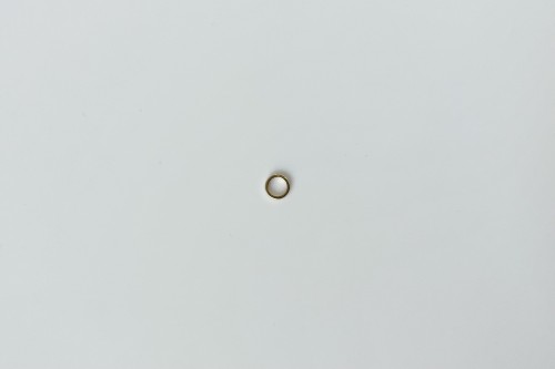 Cercle épais soudé doré 6x1 mm