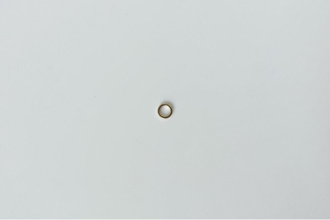 Cercle épais soudé doré 6x1 mm