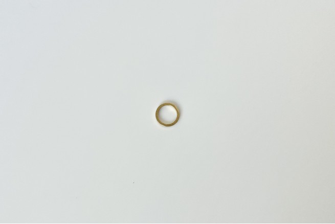 Cercle épais soudé doré 8x1 mm