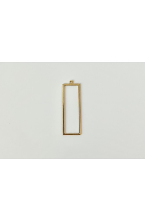 Pendentif rectangle doré