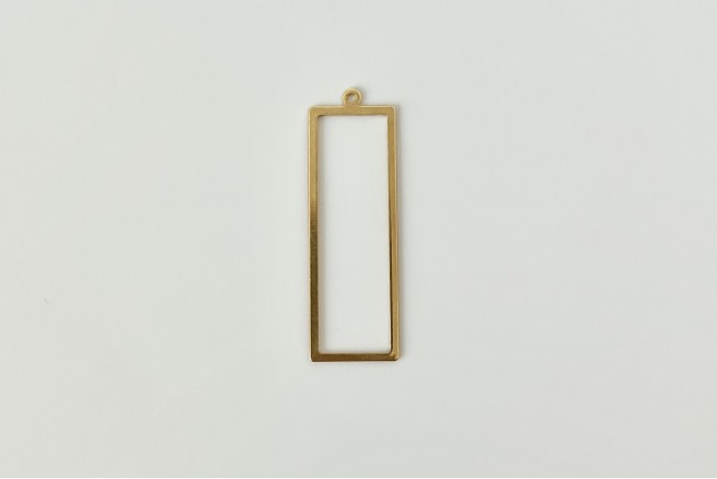 Pendentif rectangle doré