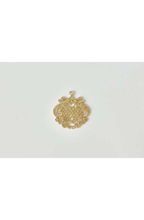 Pendentif baroque doré 26.5mm