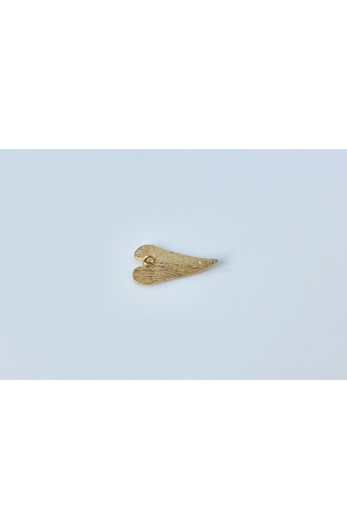 Pendentif feuille longue doré