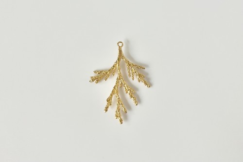 Pendentif arbre hivernal doré